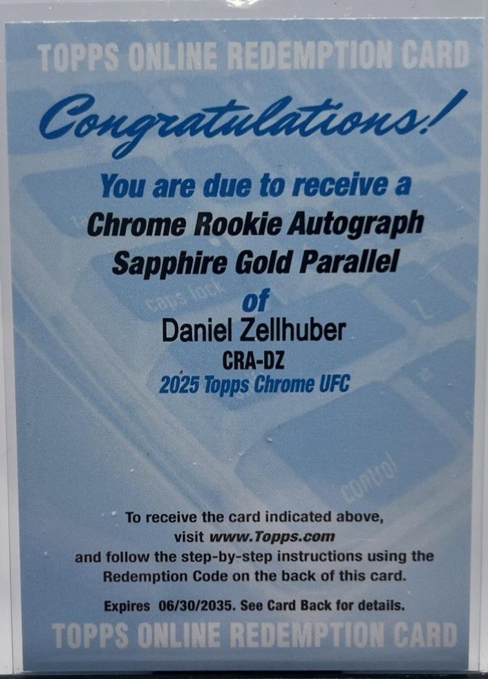 Daniel Zellhuber [Gold Sapphire] #CRA-DZ