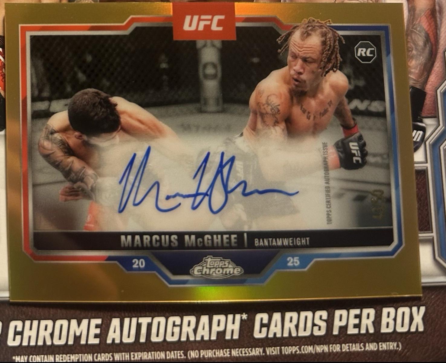 Marcus McGhee [Gold Refractor] #CRA-MM
