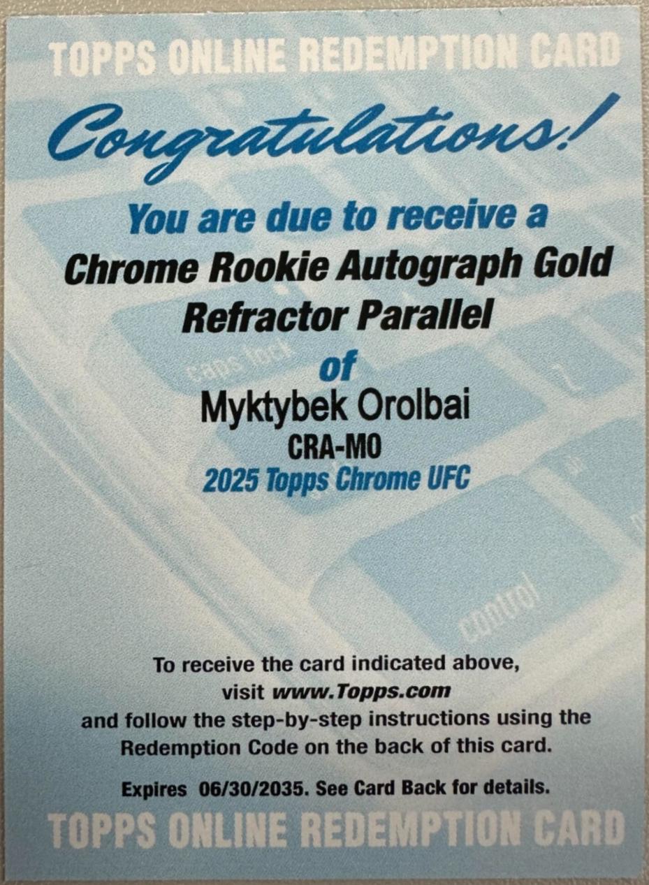 Myktybek Orolbai [Gold Refractor] #CRA-MO