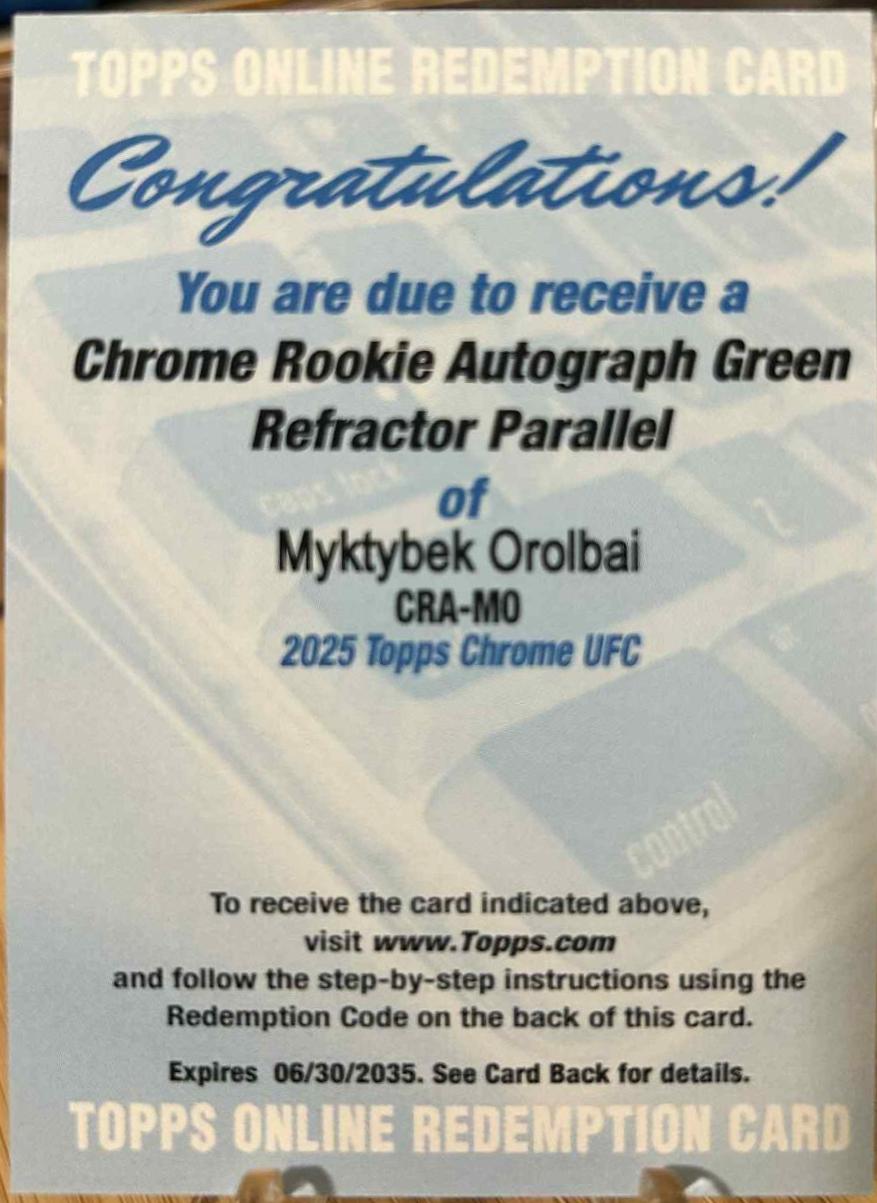Myktybek Orolbai [Green Refractor] #CRA-MO