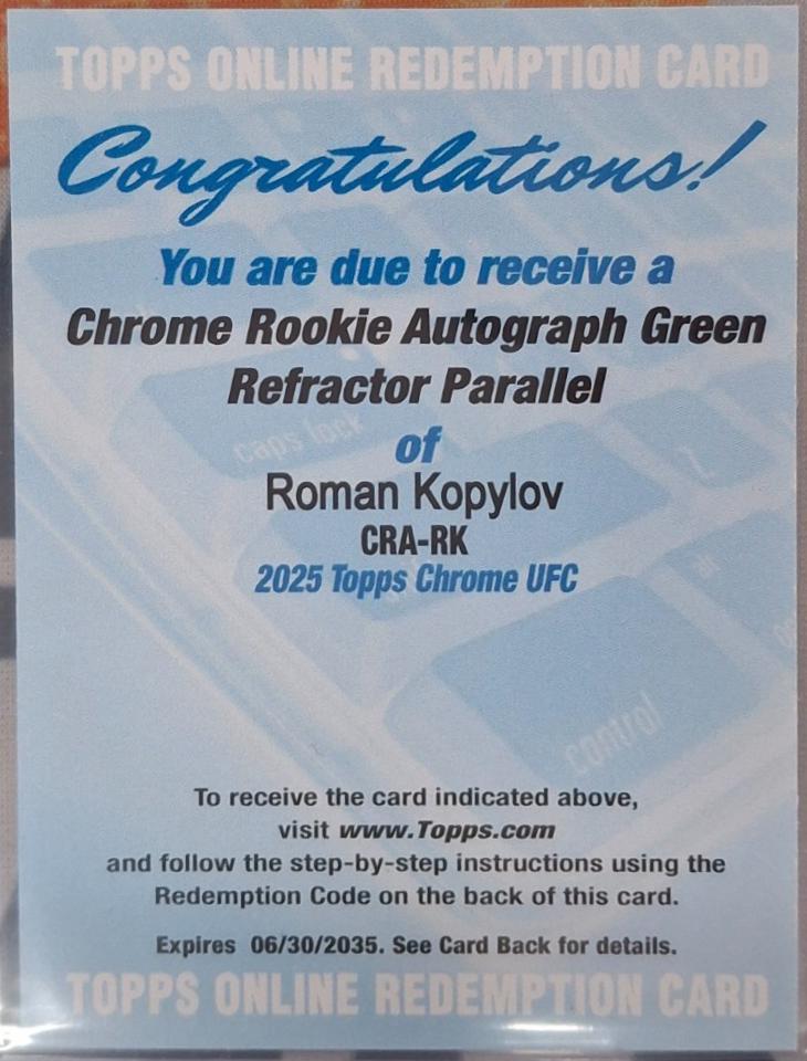 Roman Kopylov [Green Refractor] #CRA-RK