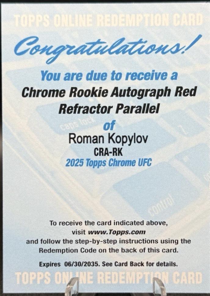 Roman Kopylov [Red Refractor] #CRA-RK