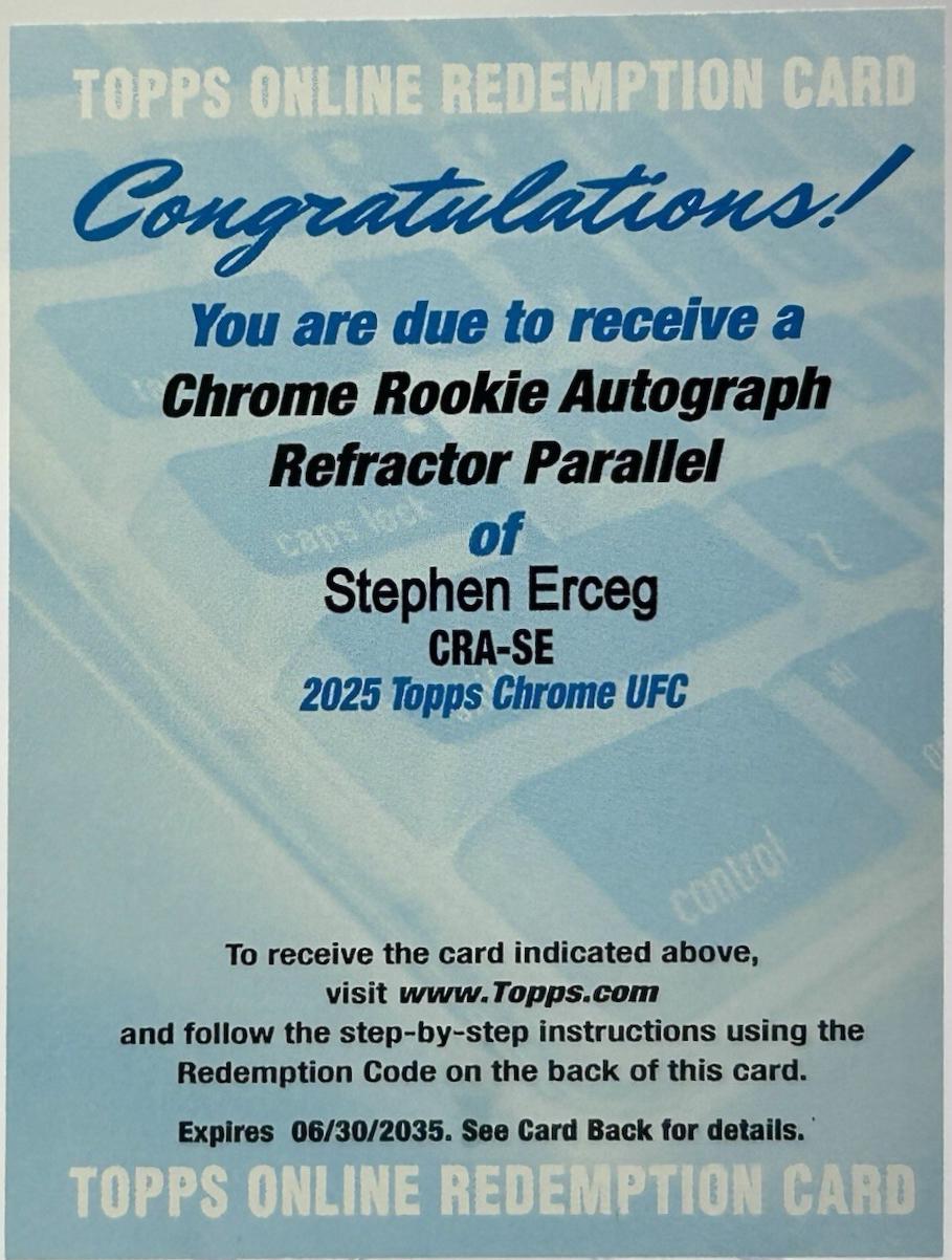 Stephen Erceg [Refractor] #CRA-SE