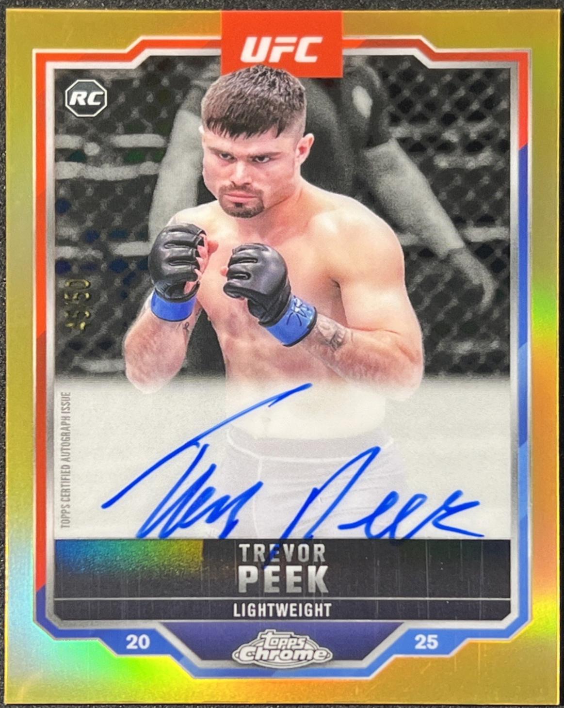 Trevor Peek [Gold Refractor] #CRA-TP