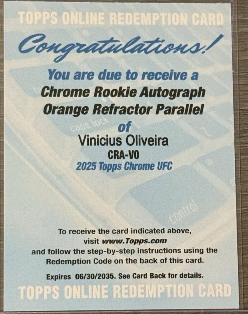 Vinicius Oliveira [Orange Refractor] #CRA-VO