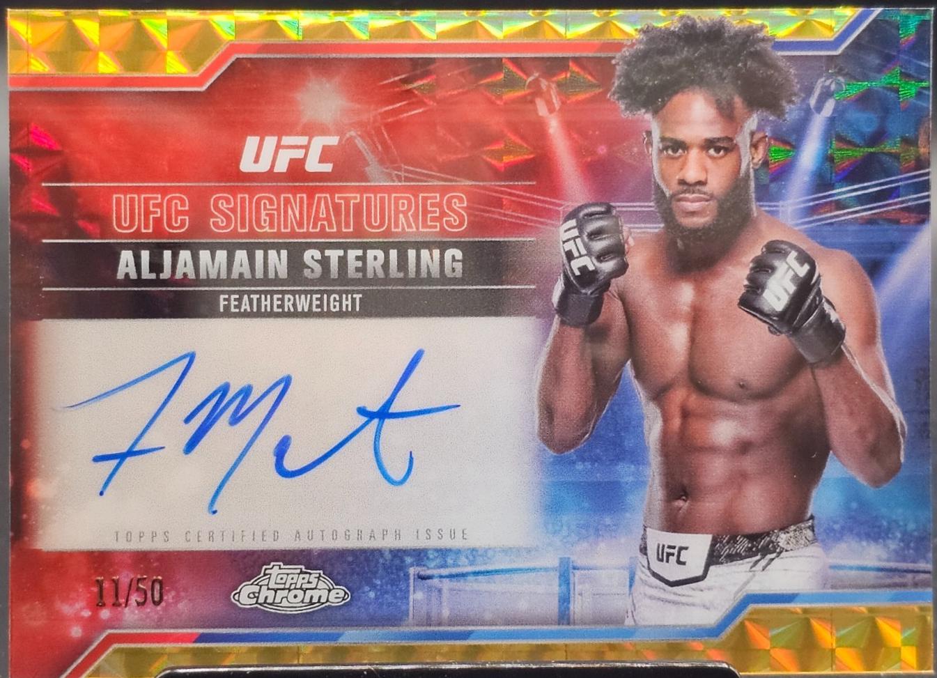 Aljamain Sterling [Geometric Gold Refractor] #SIG-AS