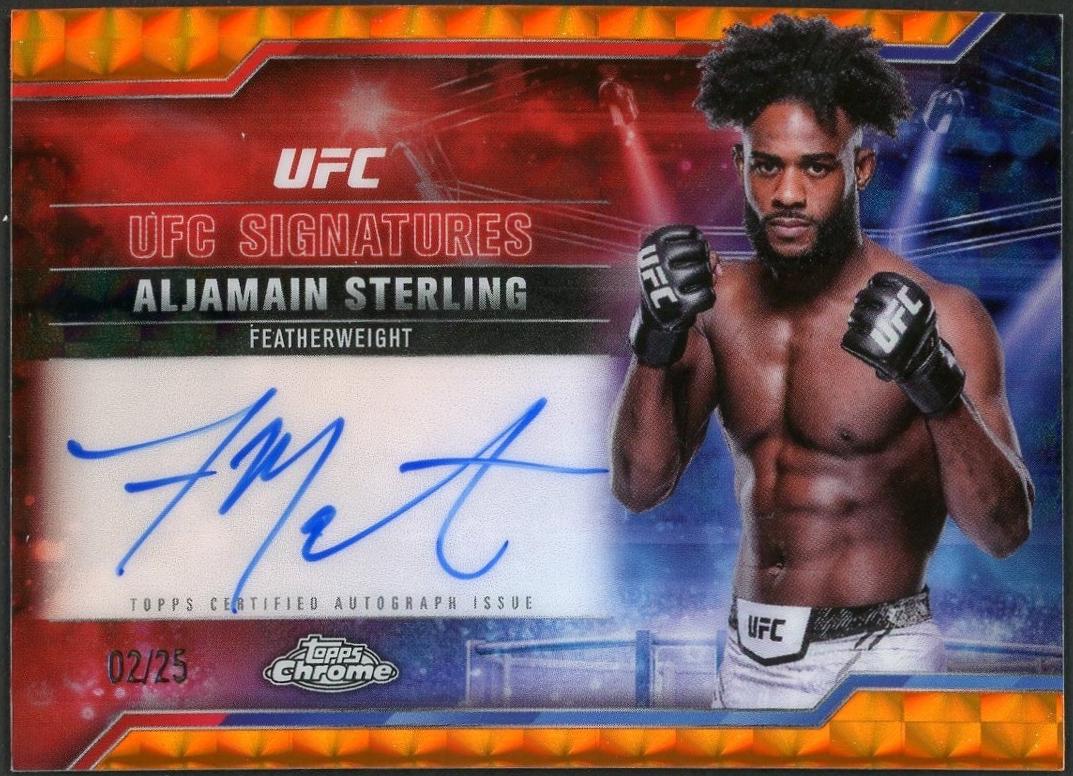 Aljamain Sterling [Geometric Orange Refractor] #SIG-AS