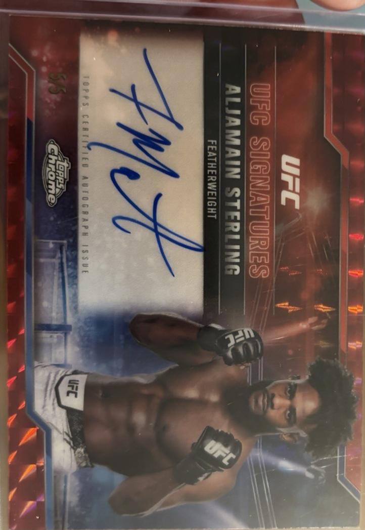Aljamain Sterling [Geometric Red Refractor] #SIG-AS
