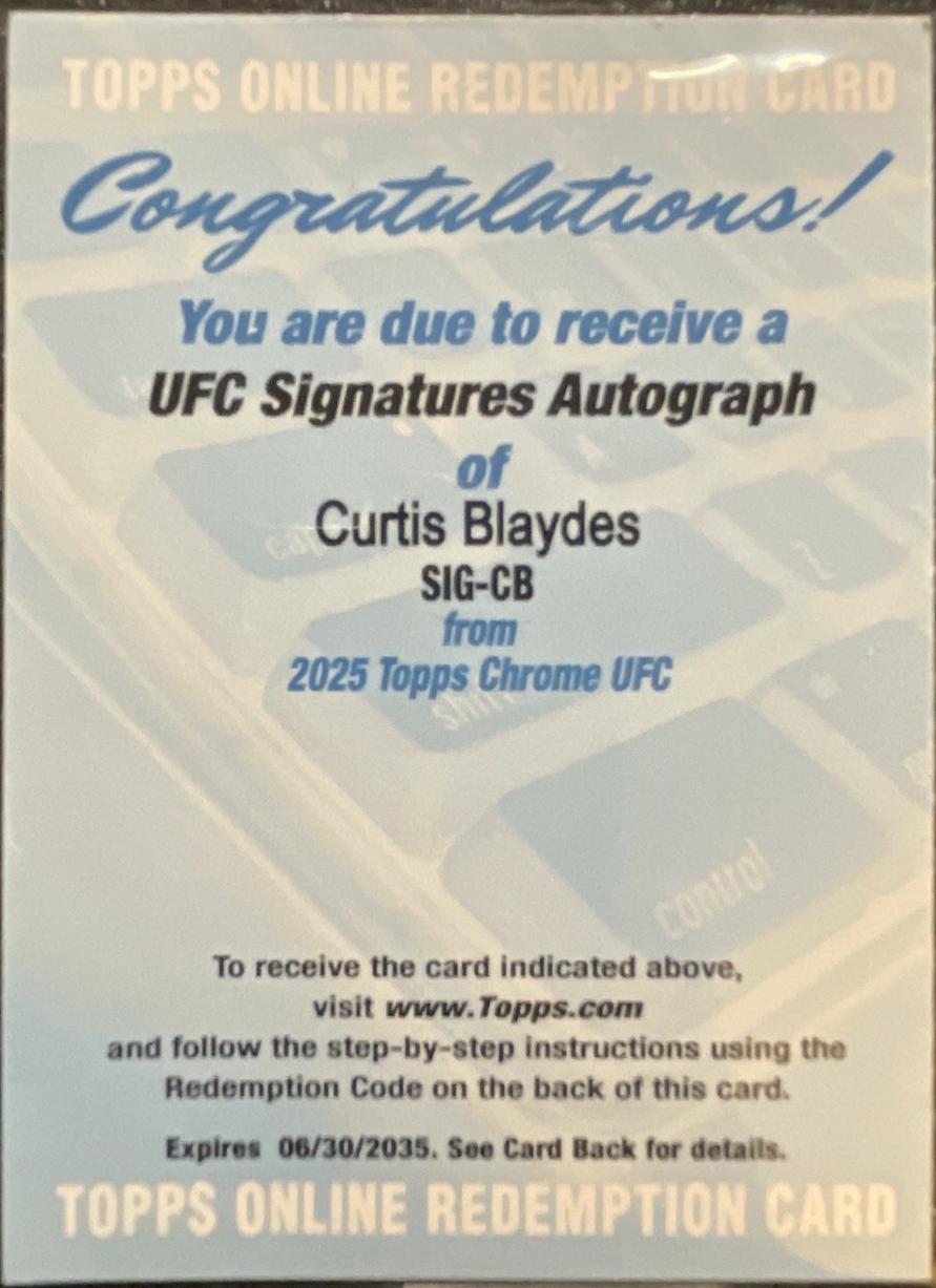 Curtis Blaydes #SIG-CB
