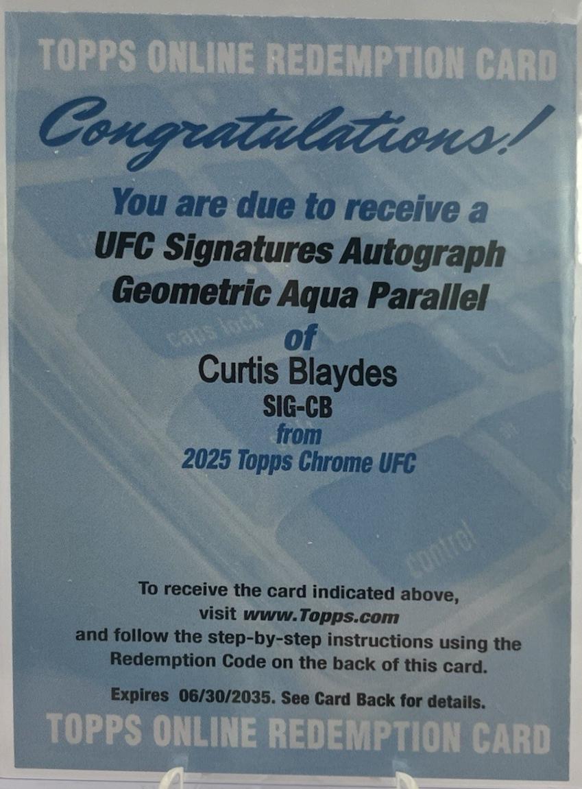 Curtis Blaydes [Geometric Aqua Refractor] #SIG-CB