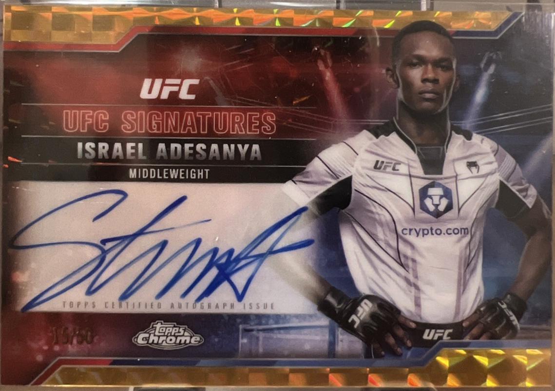 Israel Adesanya [Geometric Gold Refractor] #SIG-IA