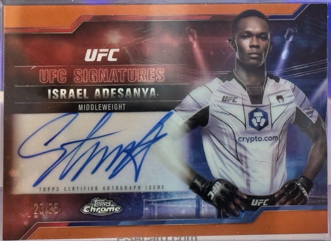 Israel Adesanya [Orange Refractor] #SIG-IA