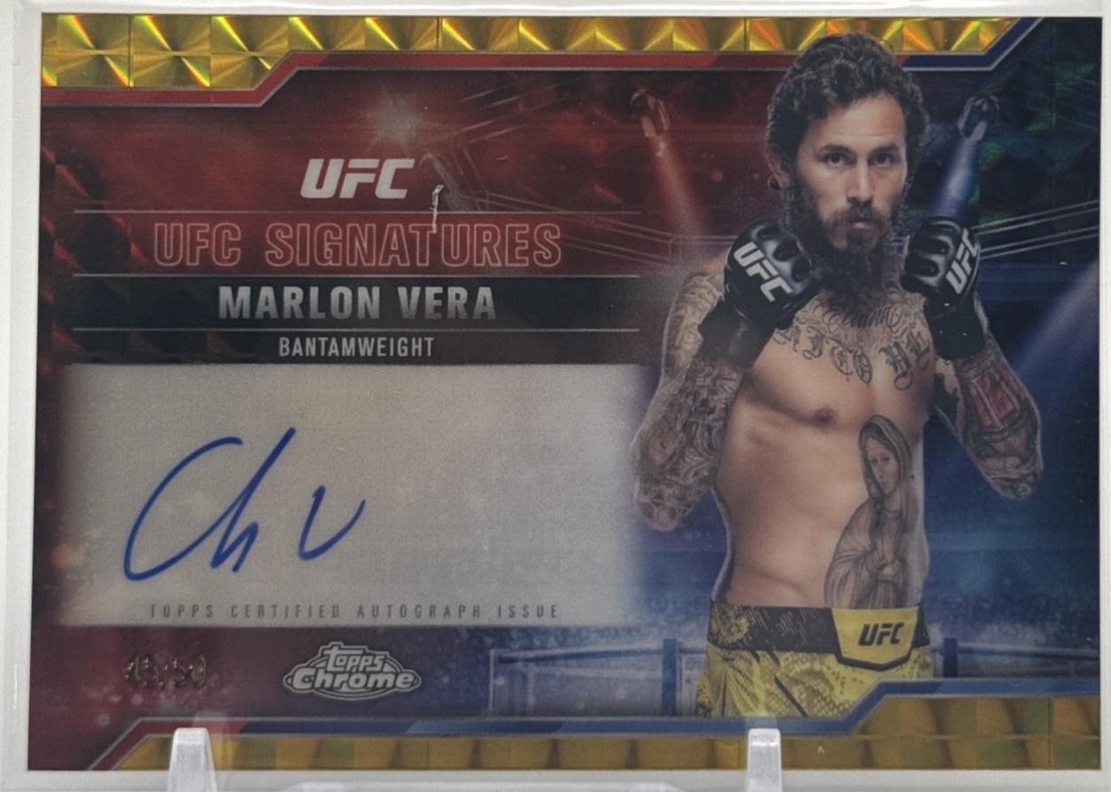 Marlon Vera [Geometric Gold Refractor] #SIG-MV