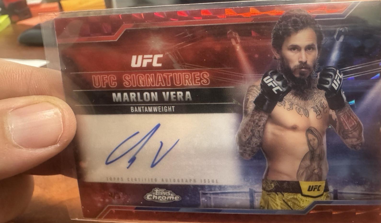 Marlon Vera [Geometric Red Refractor] #SIG-MV