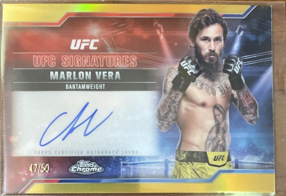 Marlon Vera [Gold Refractor] #SIG-MV