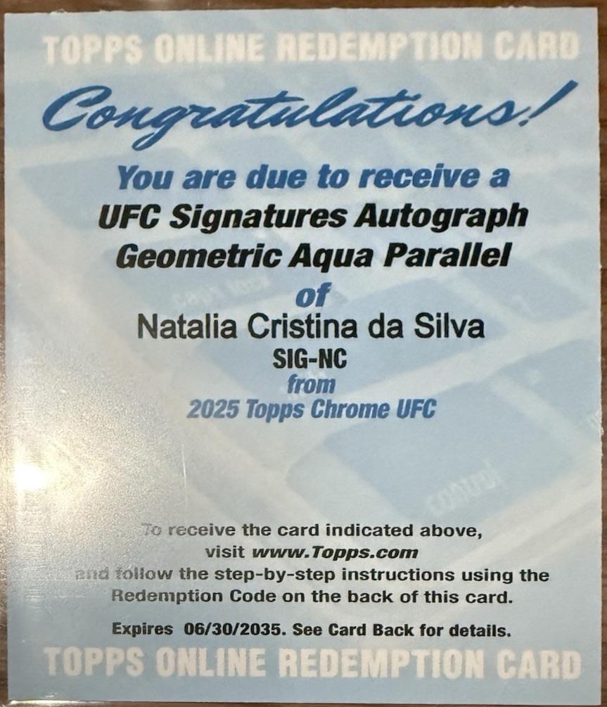 Natalia Cristina da Silva [Geometric Aqua Refractor] #SIG-NC