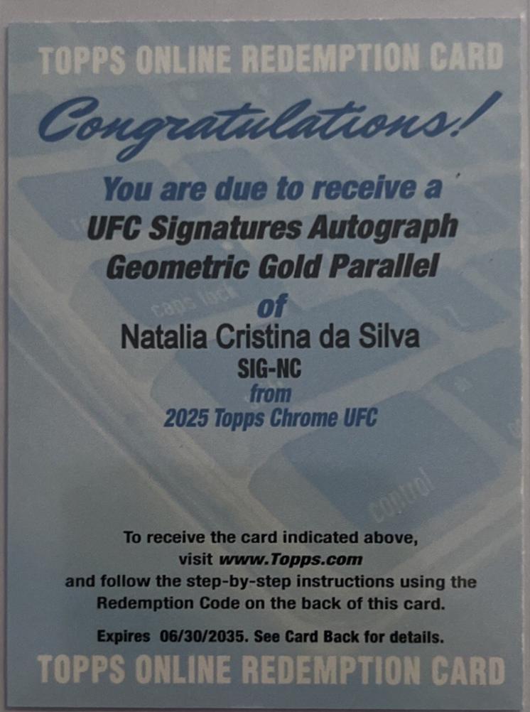 Natalia Cristina da Silva [Geometric Gold Refractor] #SIG-NC