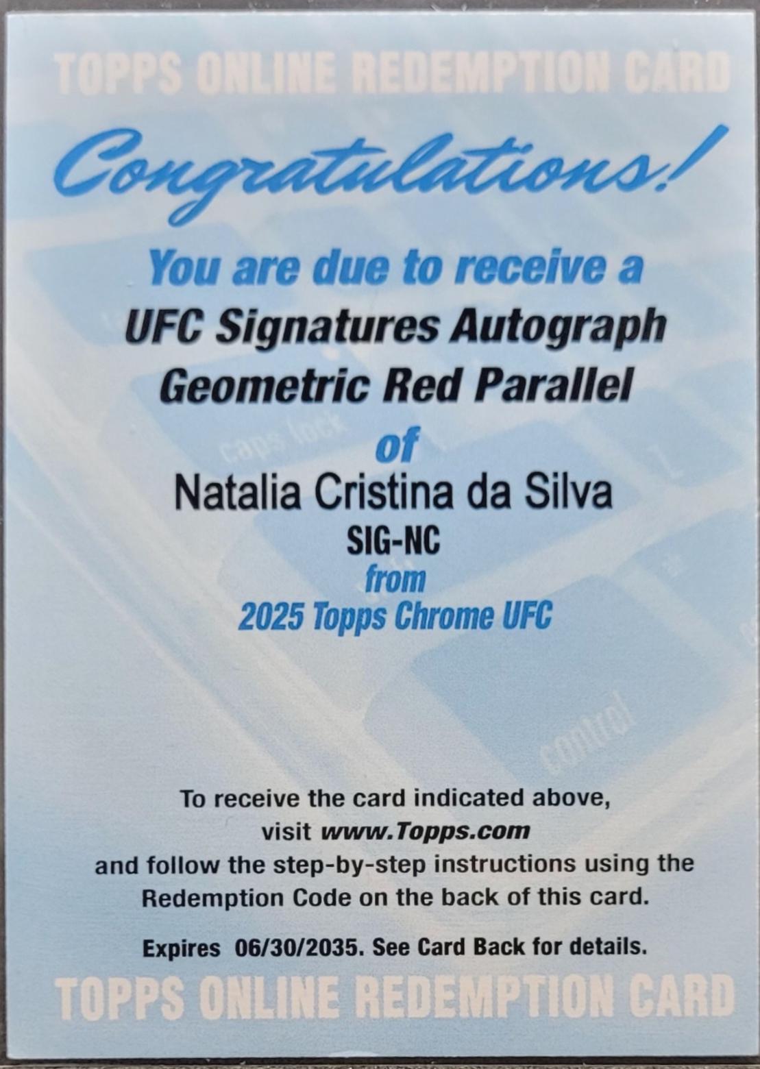 Natalia Cristina da Silva [Geometric Red Refractor] #SIG-NC