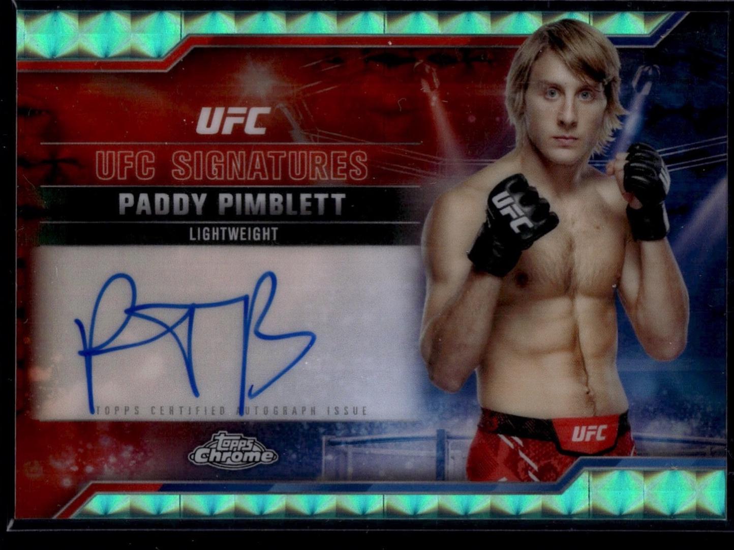 Paddy Pimblett [Geometric Aqua Refractor] #SIG-PP