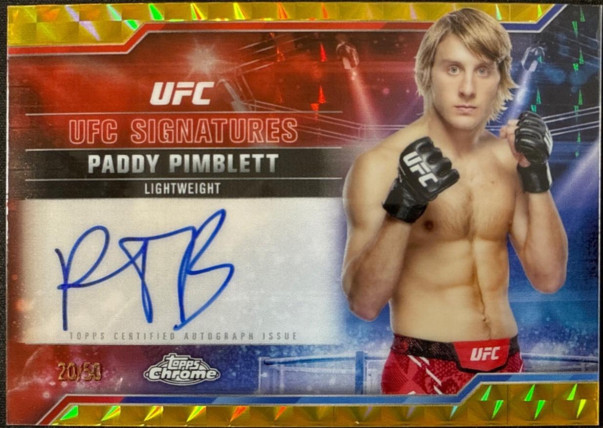Paddy Pimblett [Geometric Gold Refractor] #SIG-PP