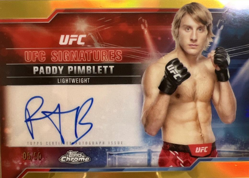 Paddy Pimblett [Gold Refractor] #SIG-PP