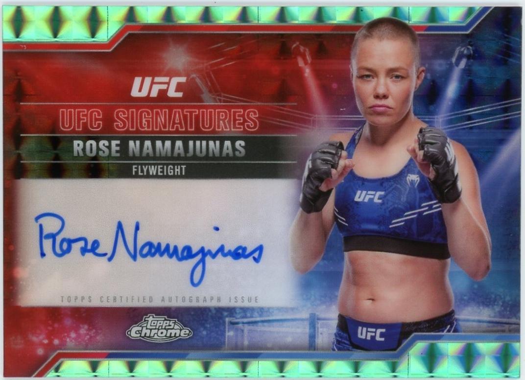 Rose Namajunas [Geometric Aqua Refractor] #SIG-RN