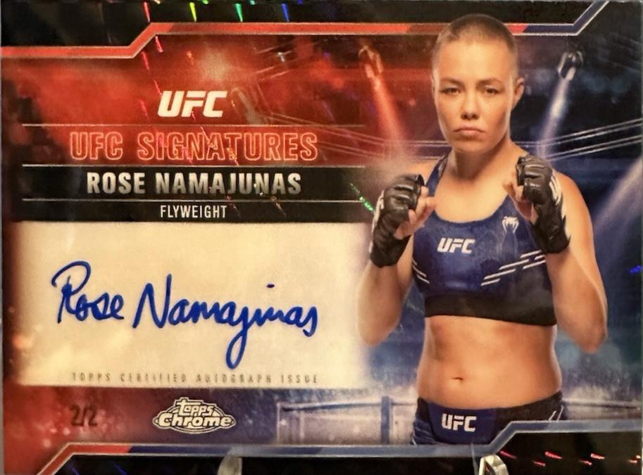 Rose Namajunas [Geometric Black Refractor] #SIG-RN