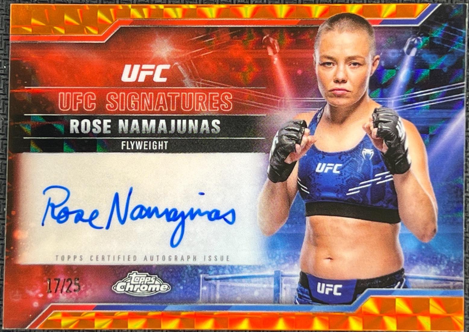 Rose Namajunas [Geometric Orange Refractor] #SIG-RN