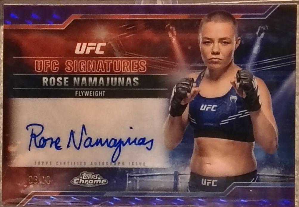 Rose Namajunas [Geometric Purple Refractor] #SIG-RN