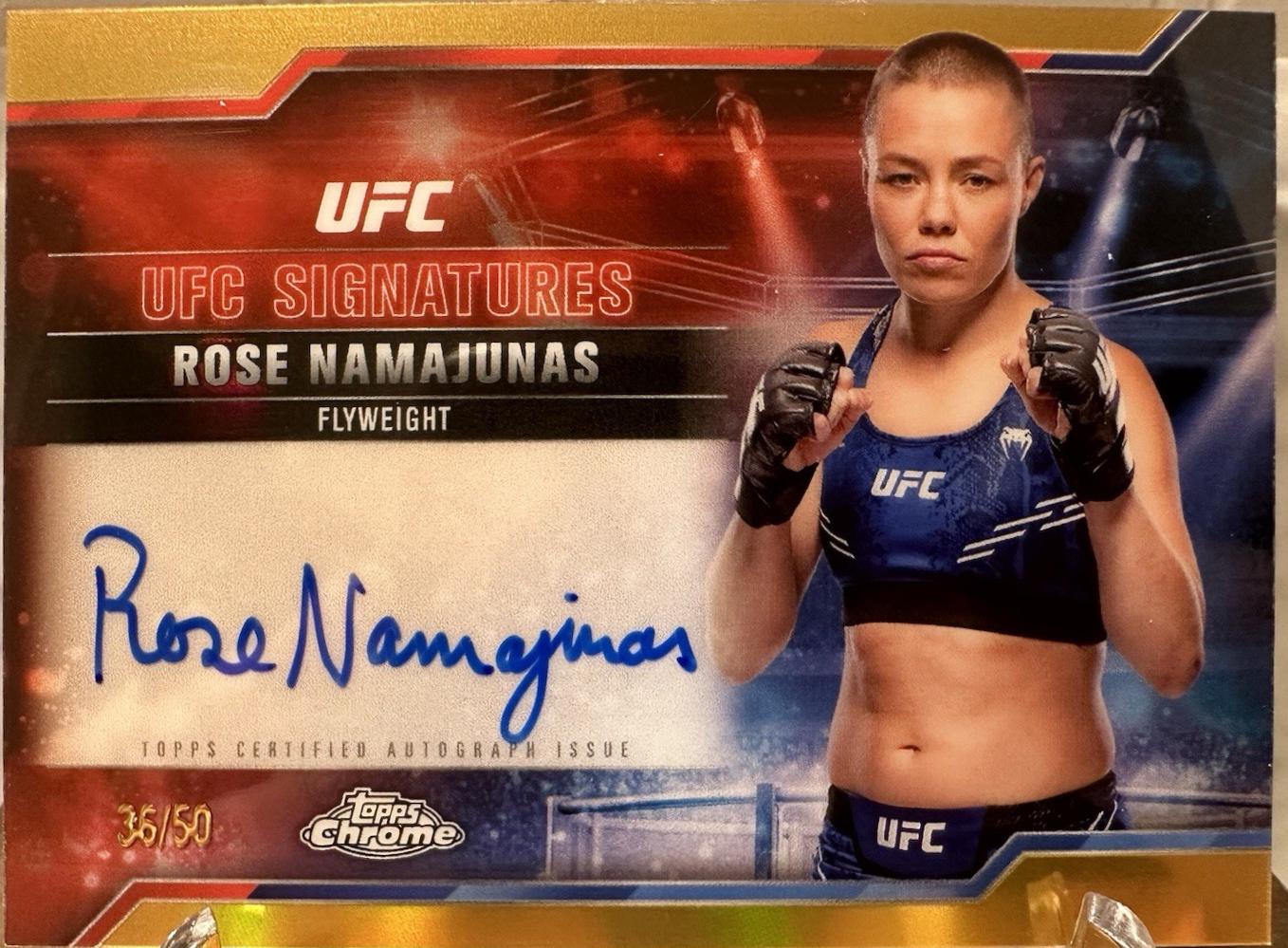 Rose Namajunas [Gold Refractor] #SIG-RN