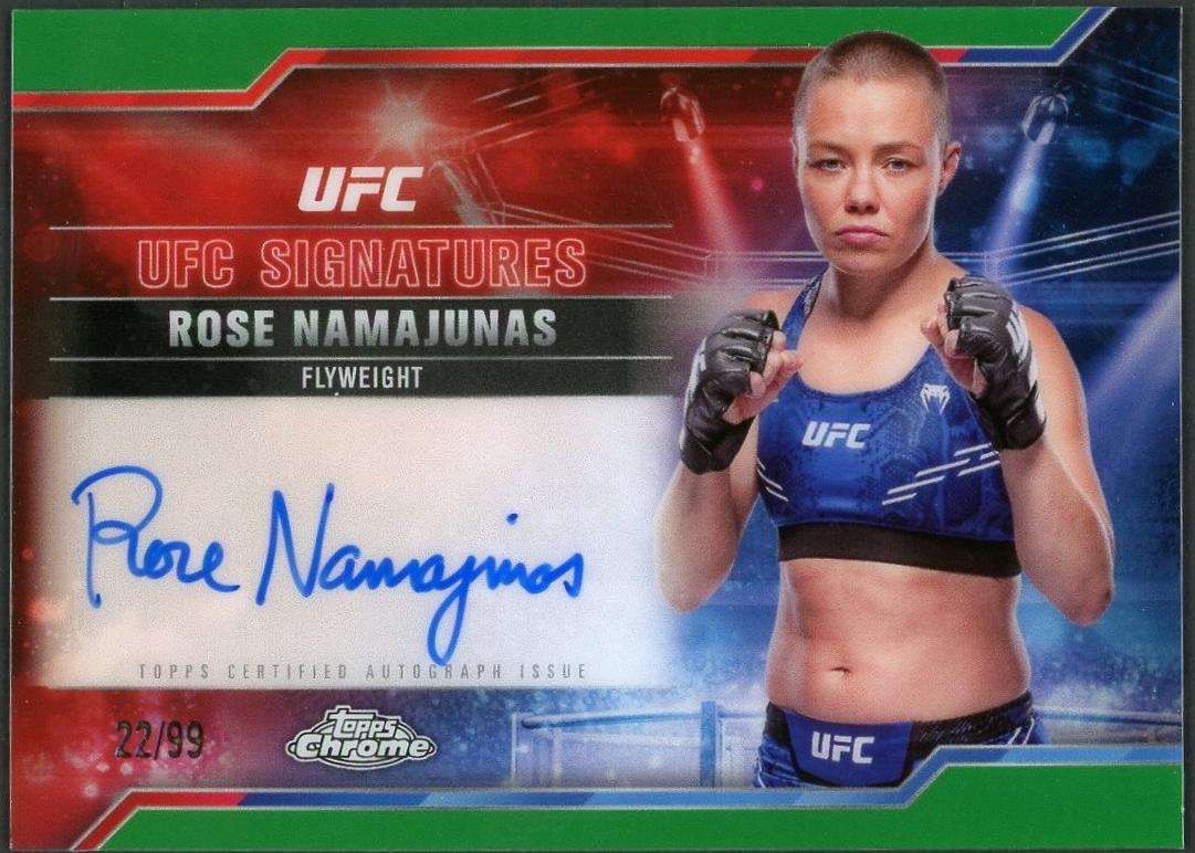 Rose Namajunas [Green Refractor] #SIG-RN