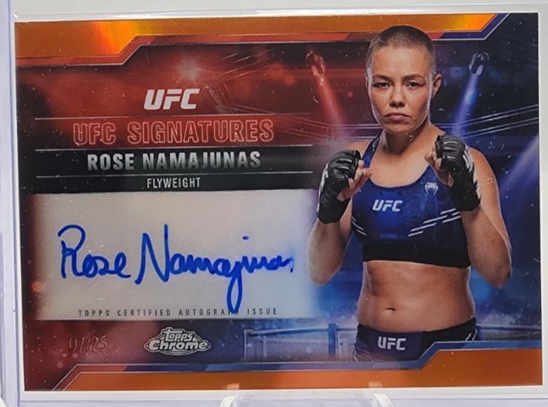 Rose Namajunas [Orange Refractor] #SIG-RN