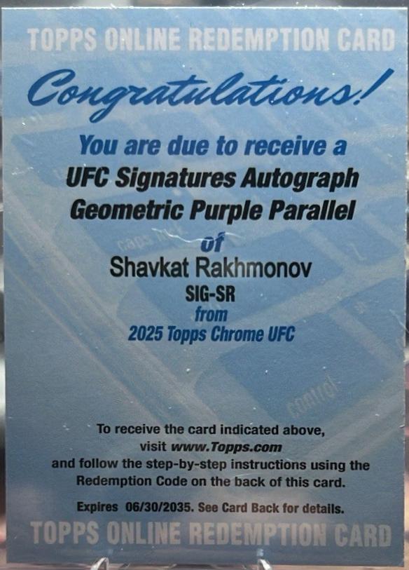 Shavkat Rakhmonov [Geometric Purple Refractor] #SIG-SR