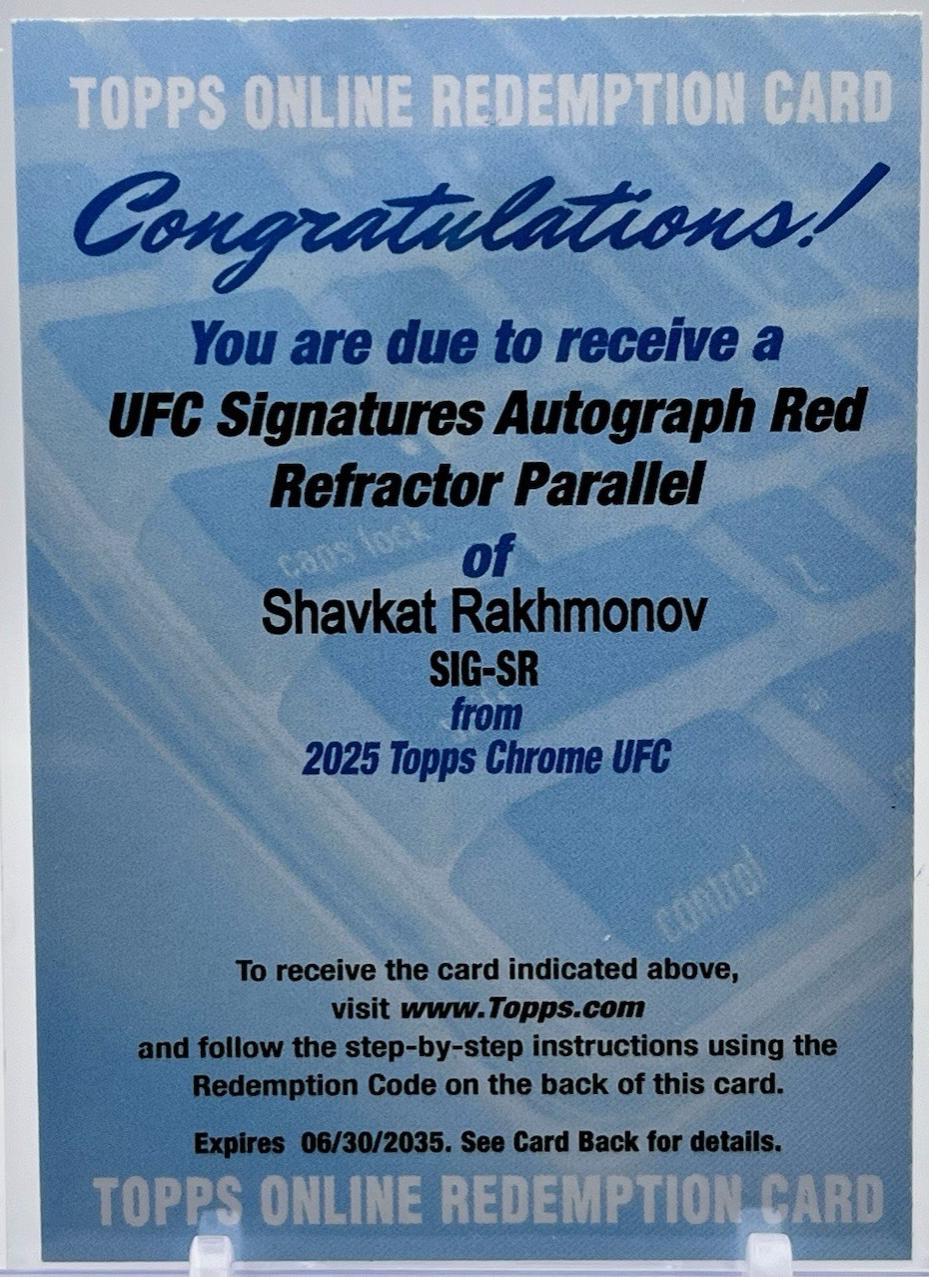 Shavkat Rakhmonov [Red Refractor] #SIG-SR