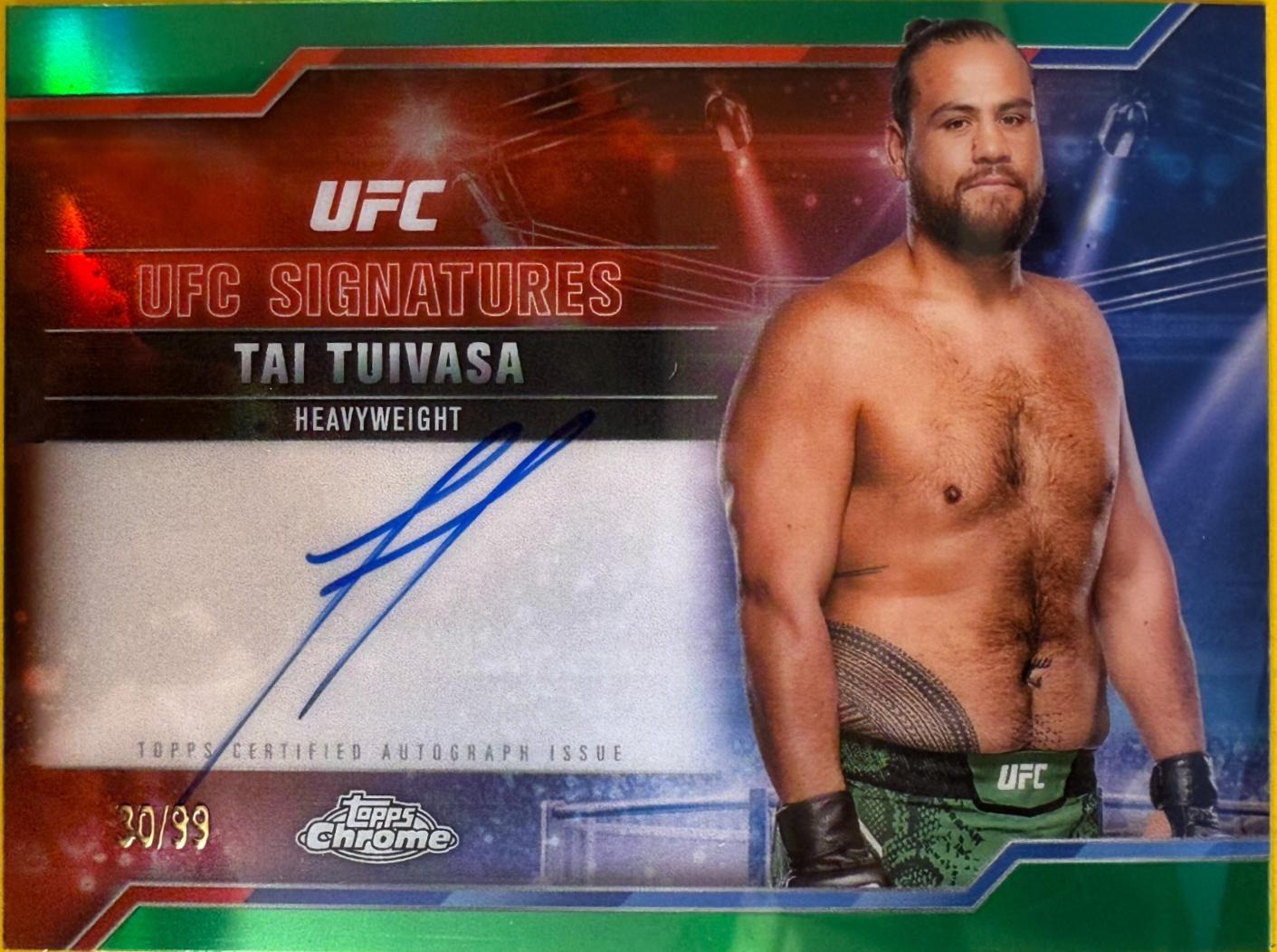 Tai Tuivasa [Green Refractor] #SIG-TT