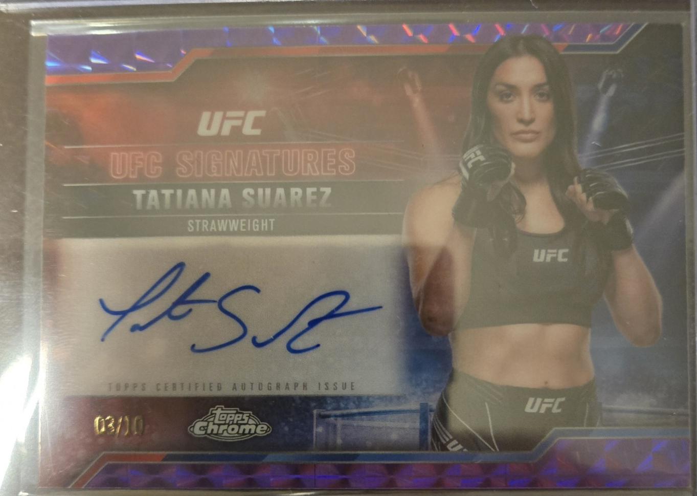 Tatiana Suarez [Geometric Purple Refractor] #SIG-TS