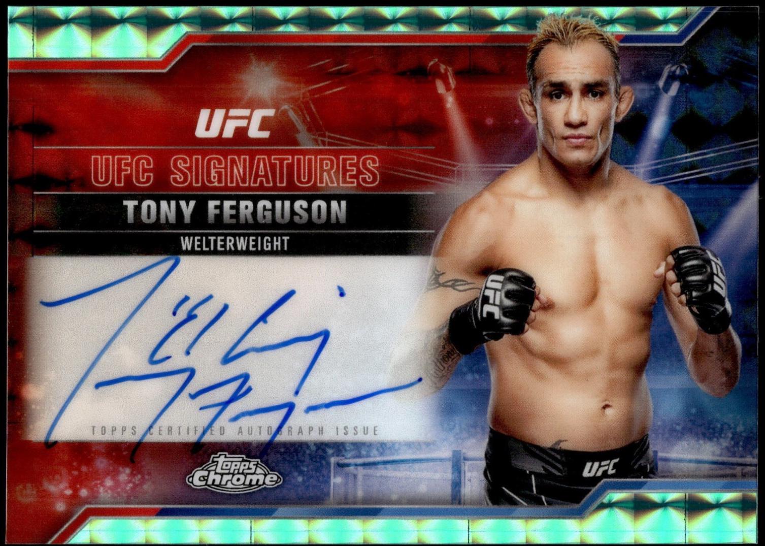 Tony Ferguson [Geometric Aqua Refractor] #SIG-TF