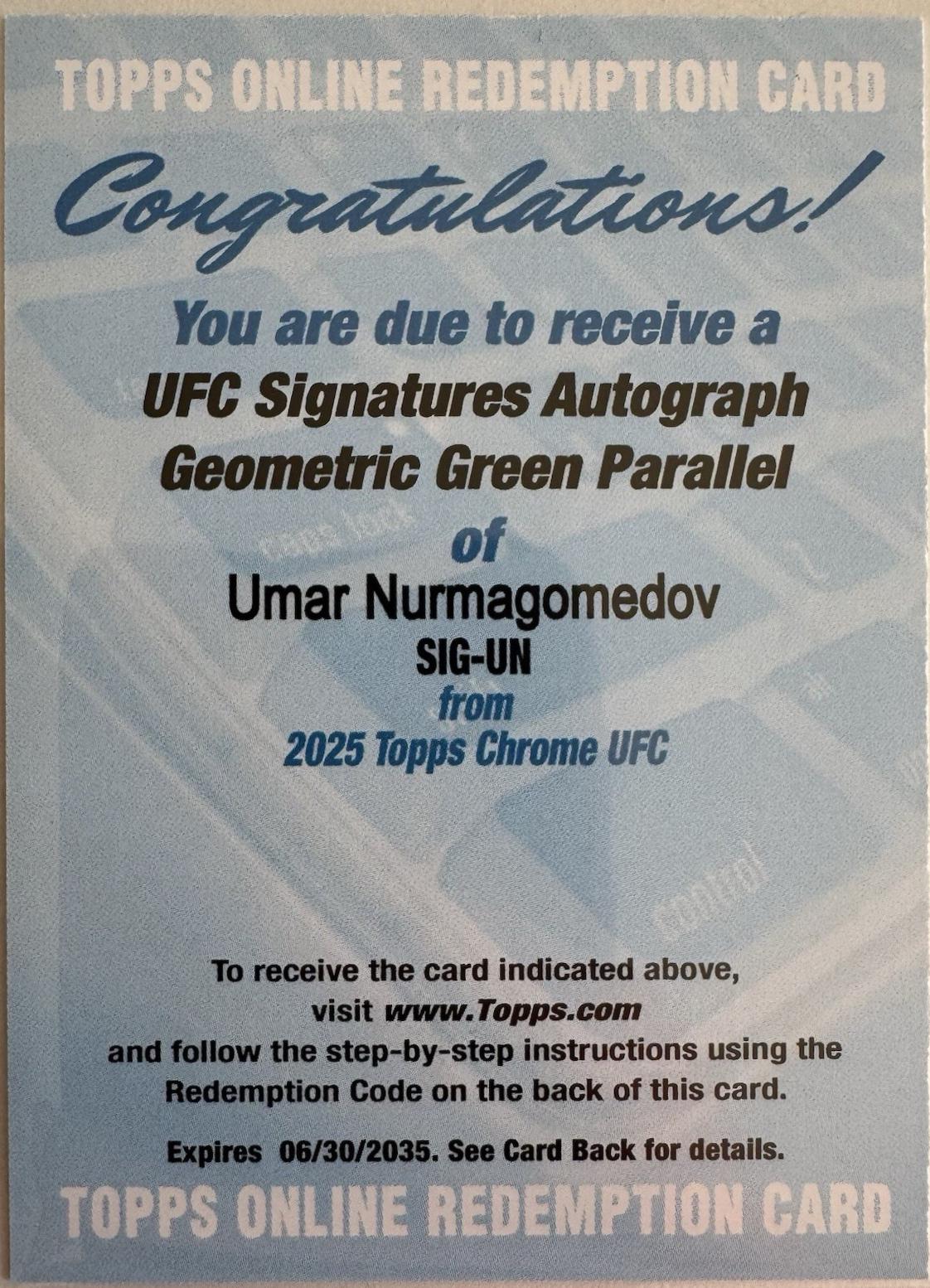 Umar Nurmagomedov [Geometric Green Refractor] #SIG-UN