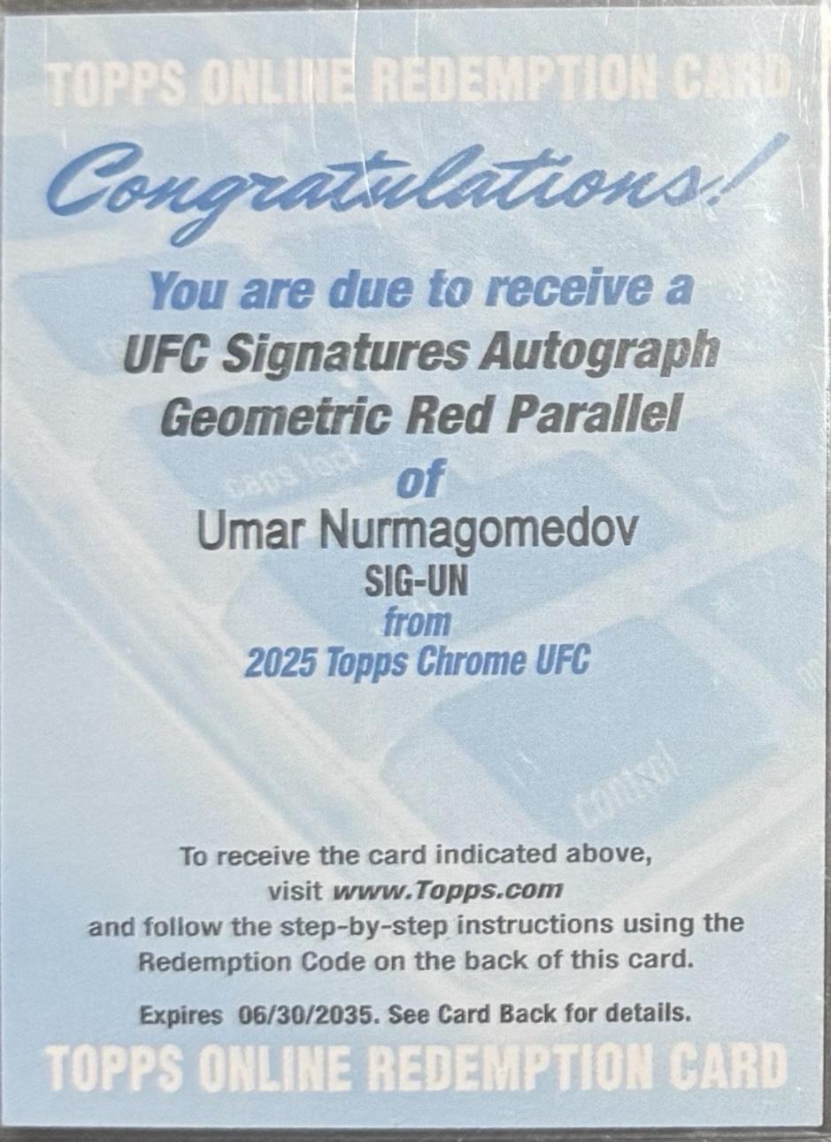 Umar Nurmagomedov [Geometric Red Refractor] #SIG-UN