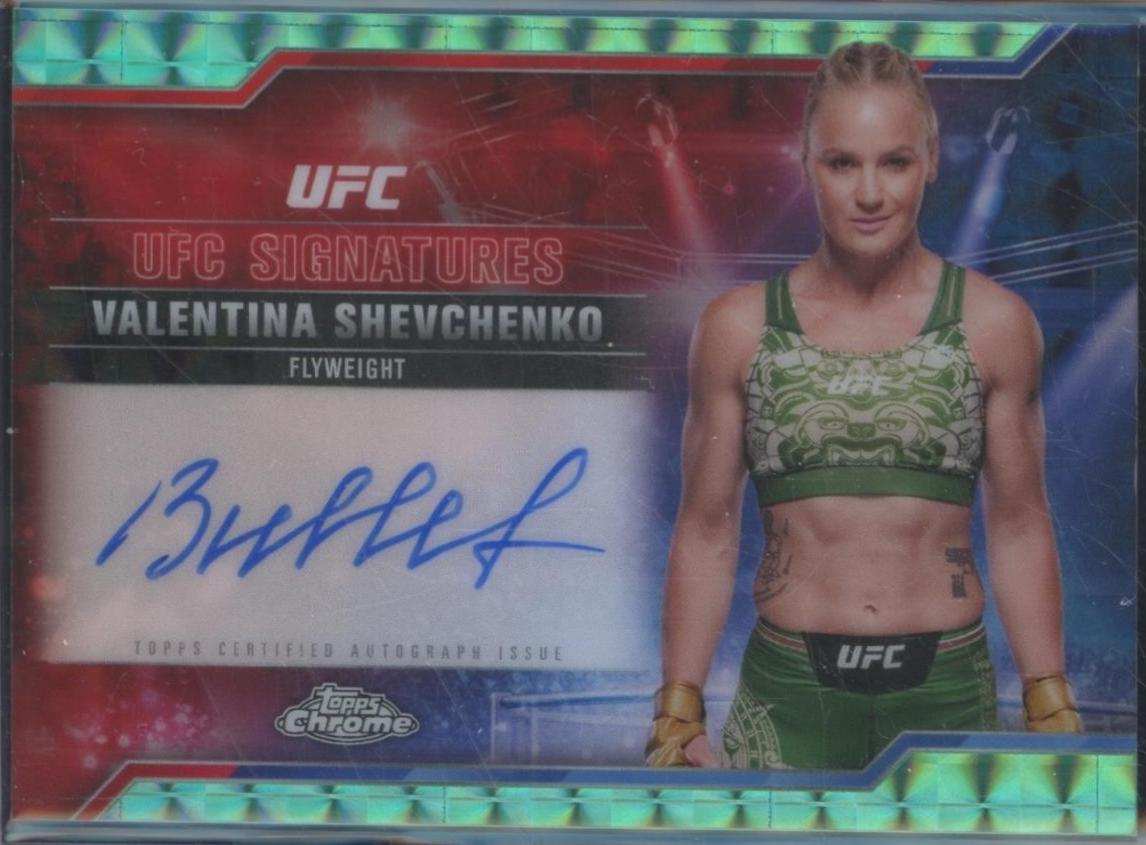 Valentina Shevchenko [Geometric Aqua Refractor] #SIG-VS