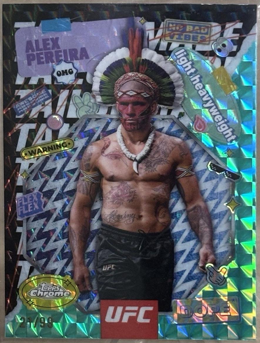 Alex Pereira [Geometric Purple Refractor] #TRM-7