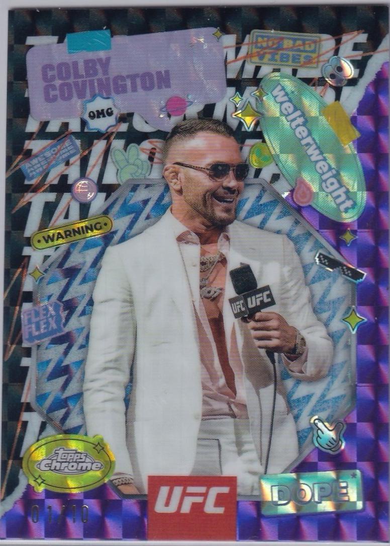 Colby Covington [Geometric Purple Refractor] #TRM-5
