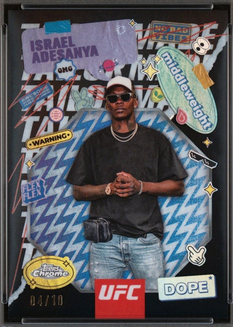 Israel Adesanya [Black Refractor] #TRM-4