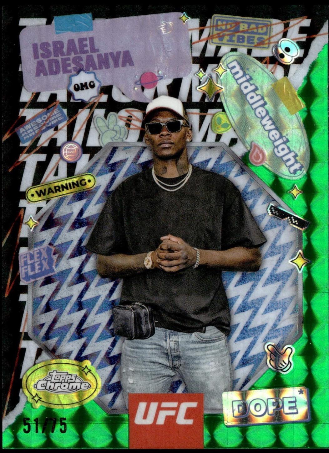 Israel Adesanya [Geometric Green Refractor] #TRM-4