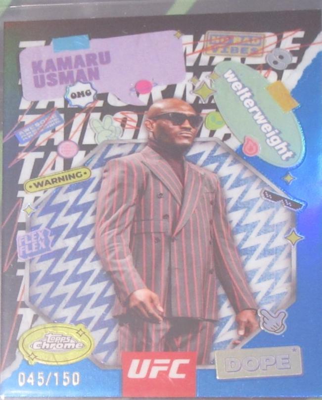 Kamaru Usman [Blue Refractor] #TRM-2