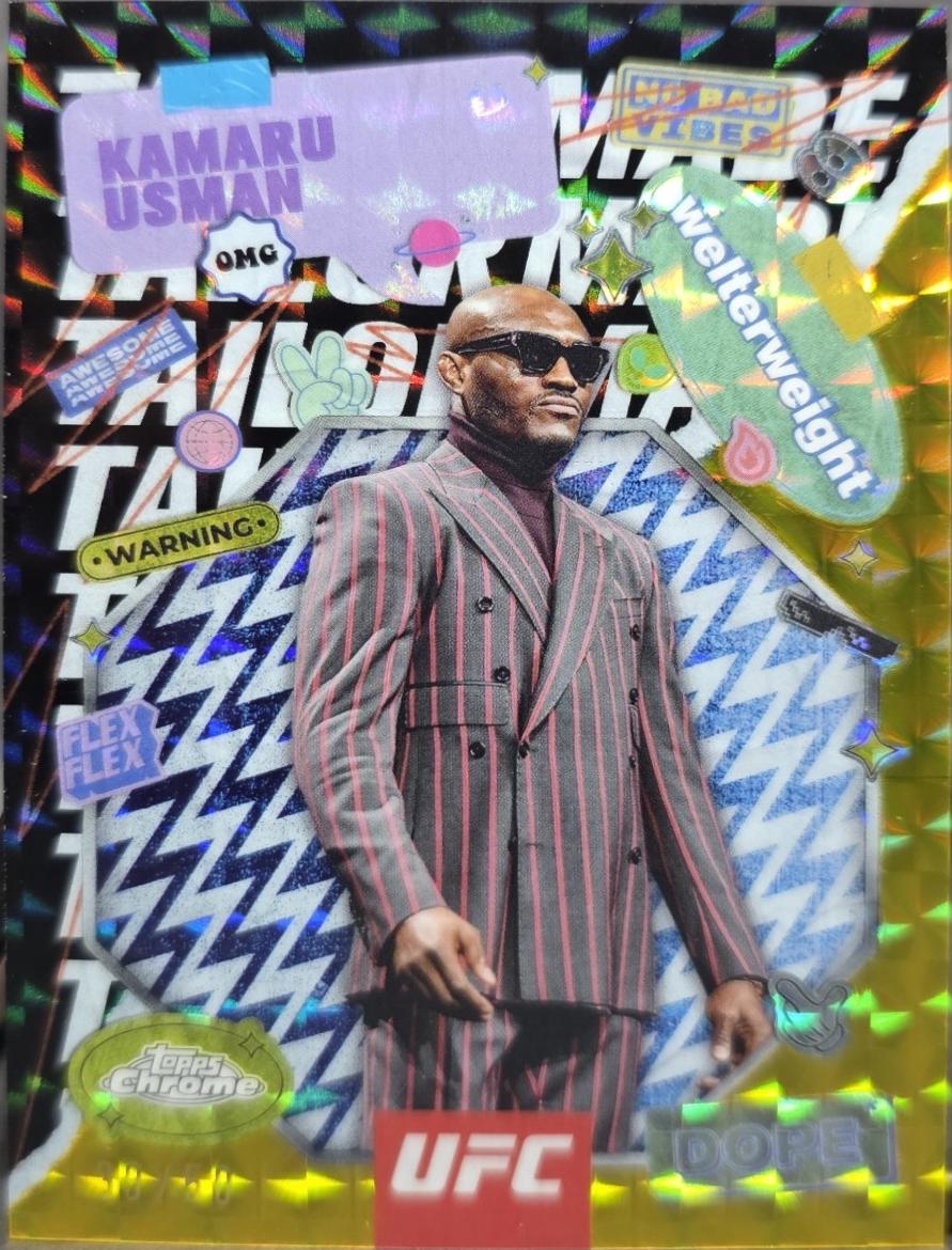 Kamaru Usman [Geometric Gold Refractor] #TRM-2