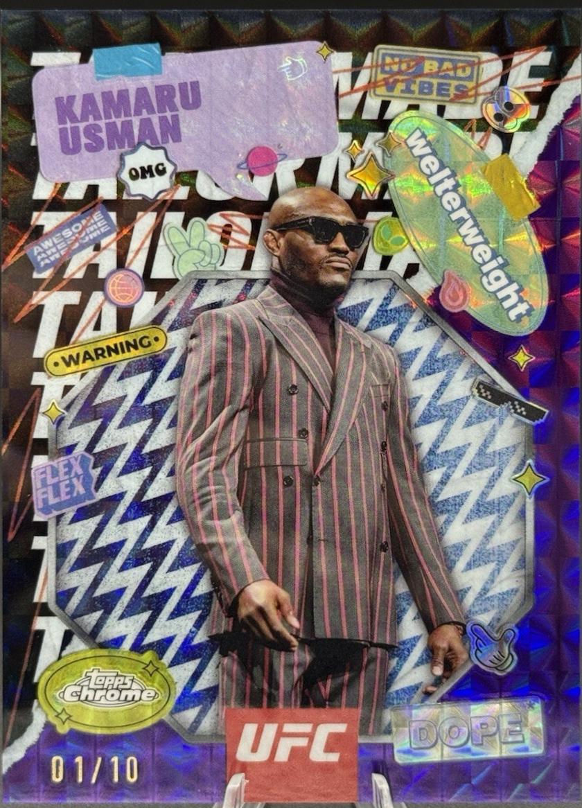 Kamaru Usman [Geometric Purple Refractor] #TRM-2