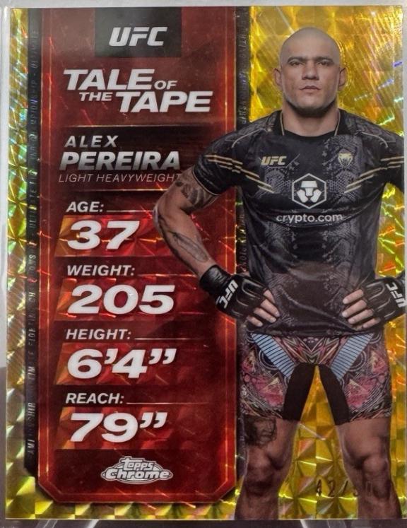 Alex Pereira [Geometric Gold Refractor] #TTT-9