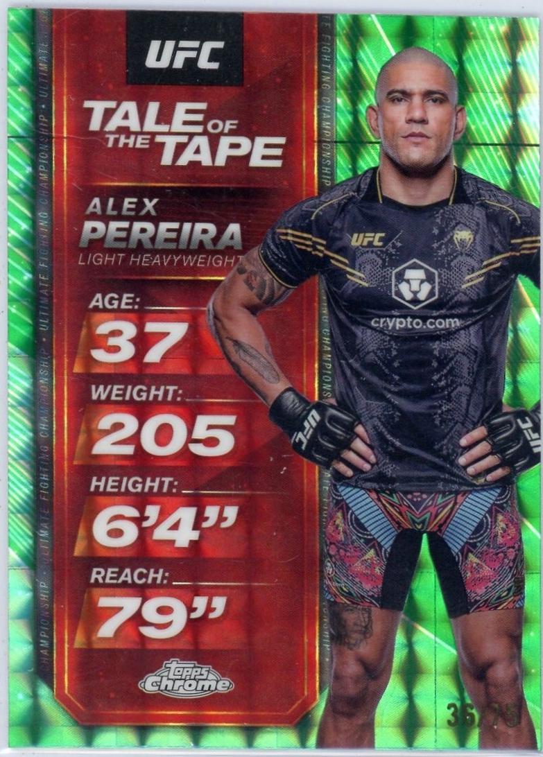 Alex Pereira [Geometric Green Refractor] #TTT-9
