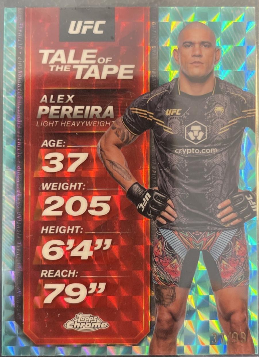 Alex Pereira [Geometric Purple Refractor] #TTT-9